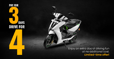 Pay for 3 Days Ride for 4 Days
